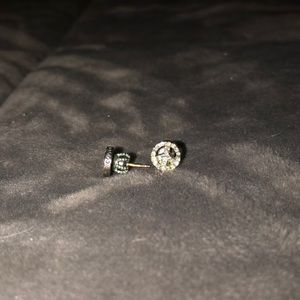 Juicy couture peace sign earrings